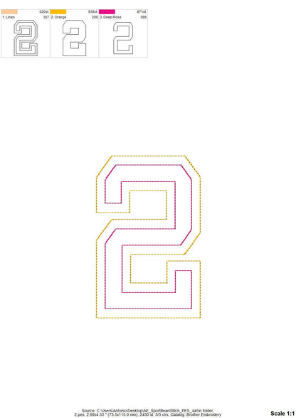 Big Raggedy Applique Font