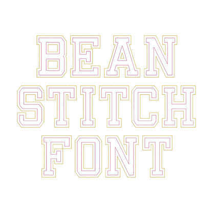 Big Raggedy Applique Font