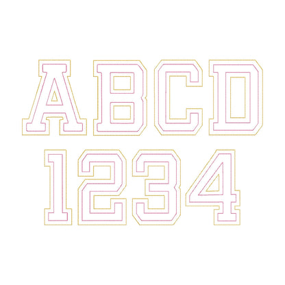 Big Raggedy Applique Font