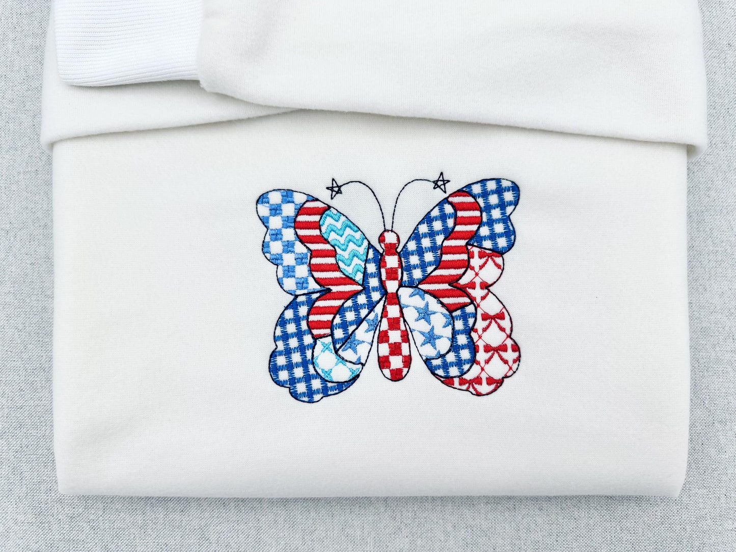 Patriotic Patchwork Butterfly