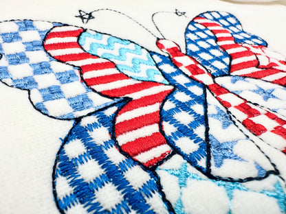 Patriotic Patchwork Butterfly
