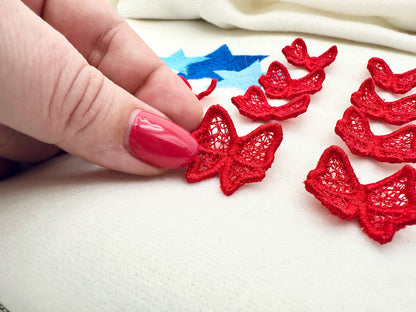 Patriotic Bow Flag 3D