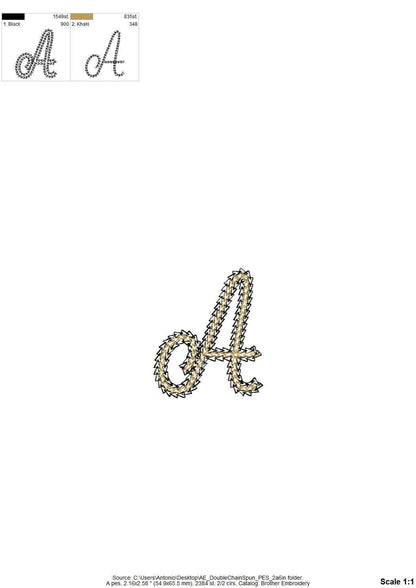 Double Chain Font Spun