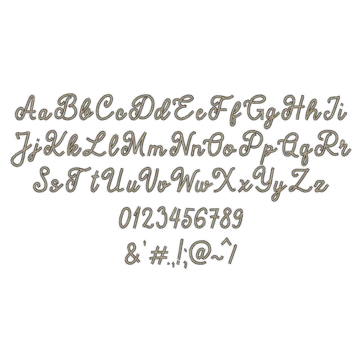 Double Chain Font Spun