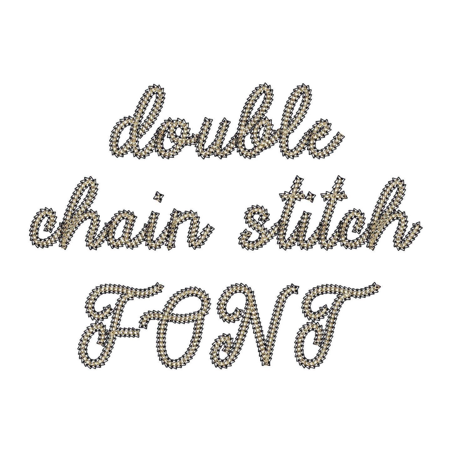 Double Chain Font Spun
