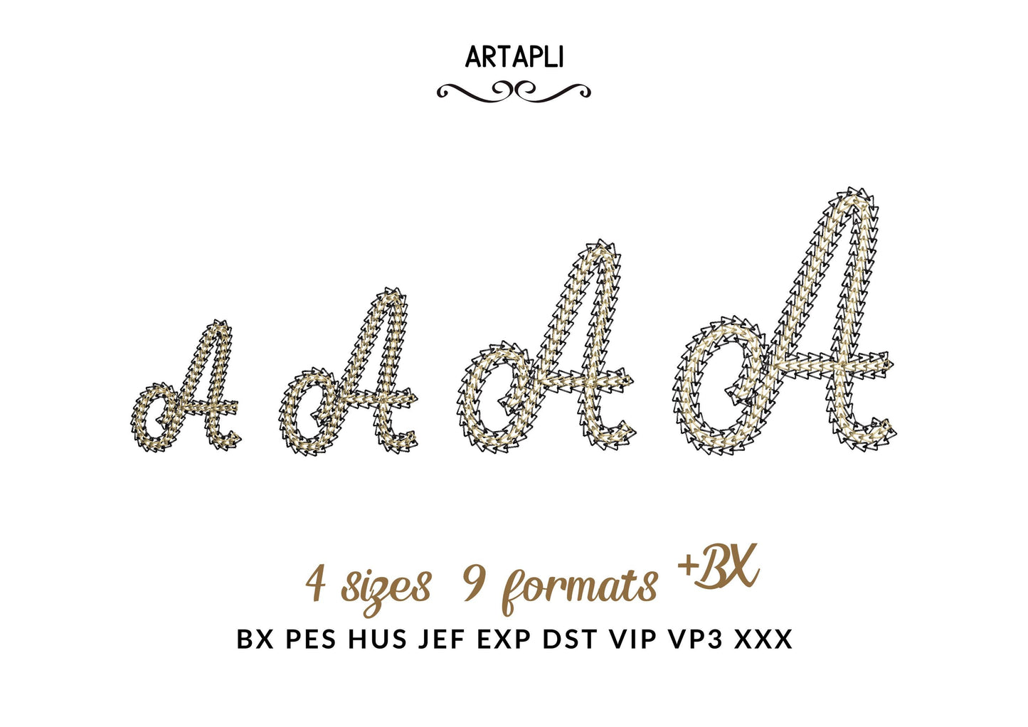 Double Chain Font Spun