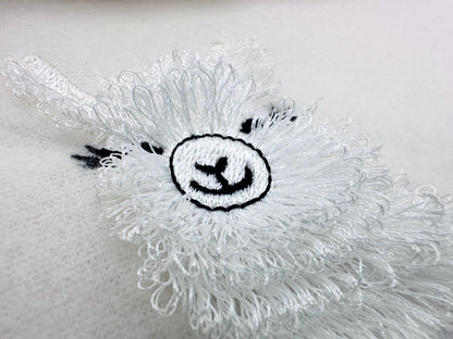 Fluffy Floral Llama Alpaca