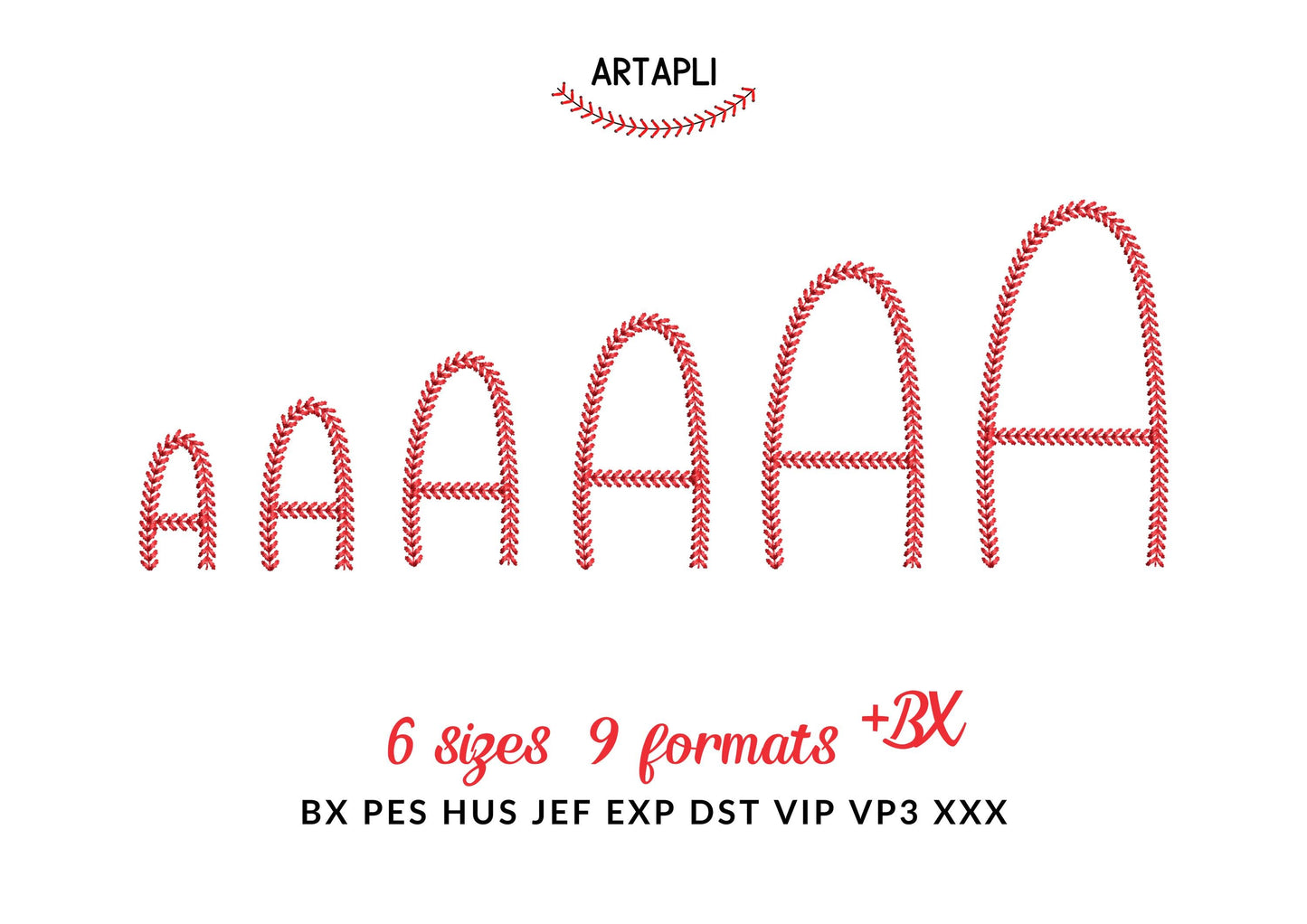 Baseball stitch Font Sunspun