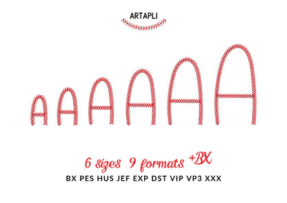 Baseball stitch Font Sunspun