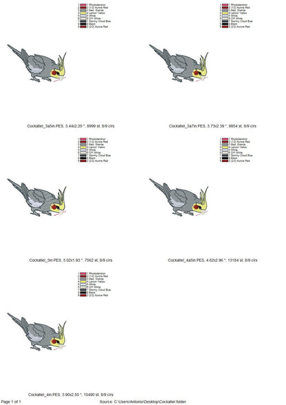 Cockatiel Parrot Thief ITH
