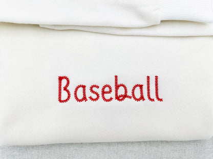 Baseball stitch Font Sunspun