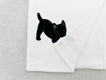Playing Schipperke Puppy Dog Mama kitchen dish towel pet animal Thief machine embroidery designs ITH