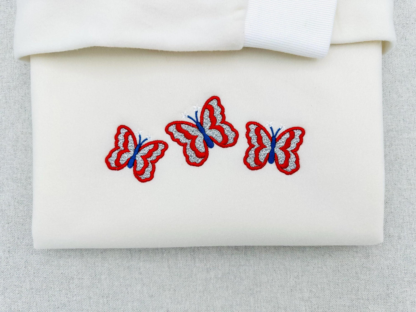 Patriotic Butterfly Glitter HTV