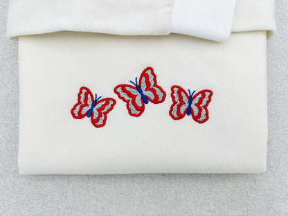 Patriotic Butterfly Glitter HTV