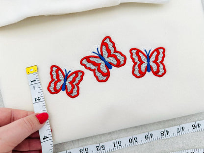 Patriotic Butterfly Glitter HTV