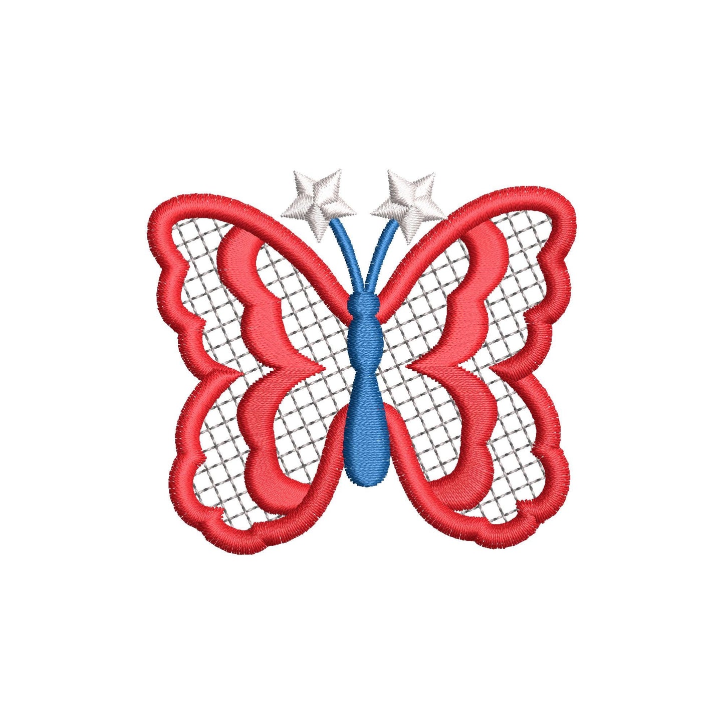 Patriotic Butterfly Glitter HTV