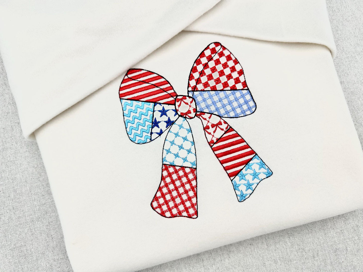 Patriotic Patchwork Bow