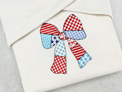 Patriotic Patchwork Bow