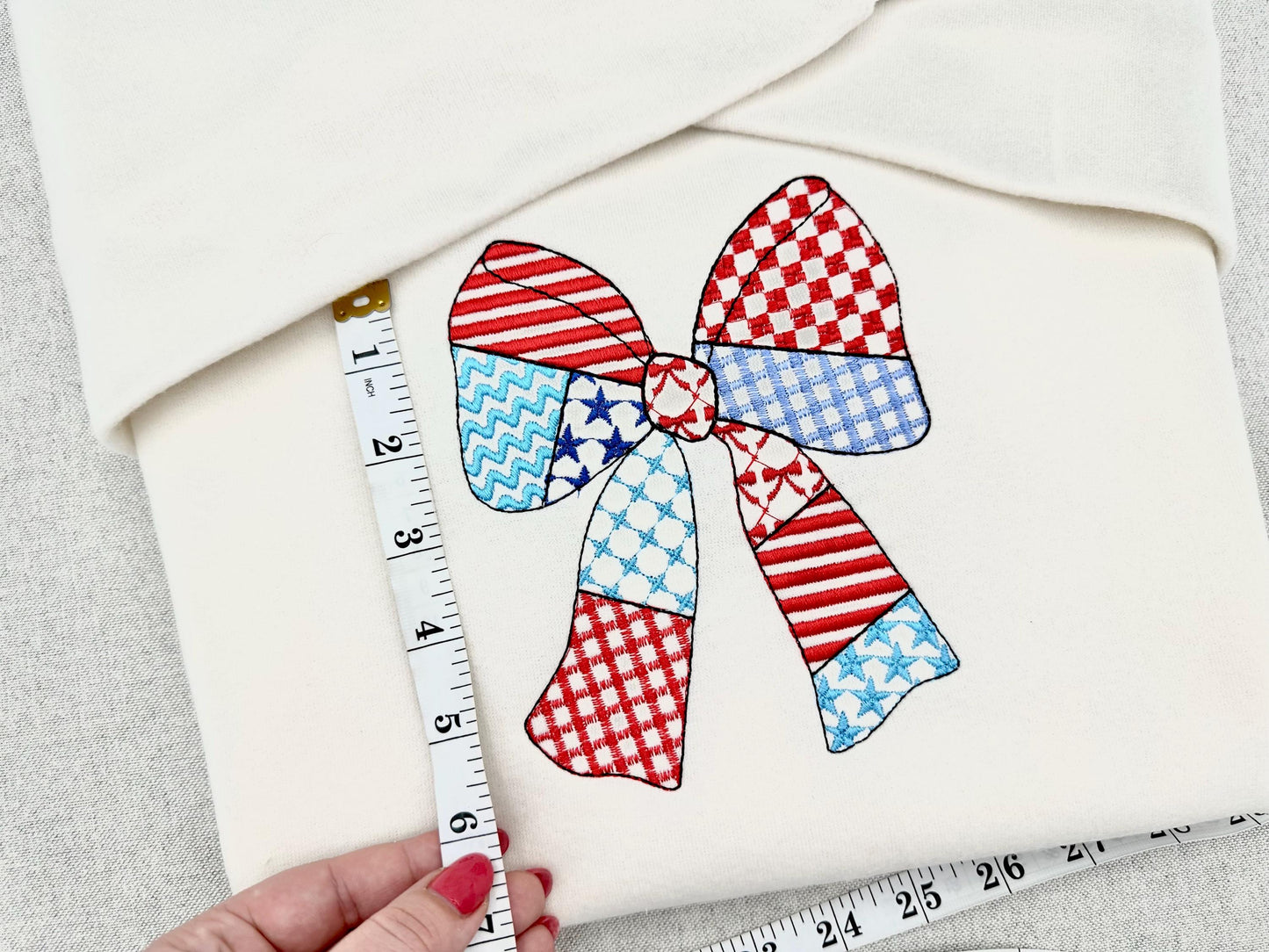 Patriotic Patchwork Bow