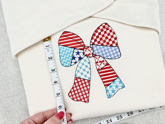 Patriotic Patchwork Bow