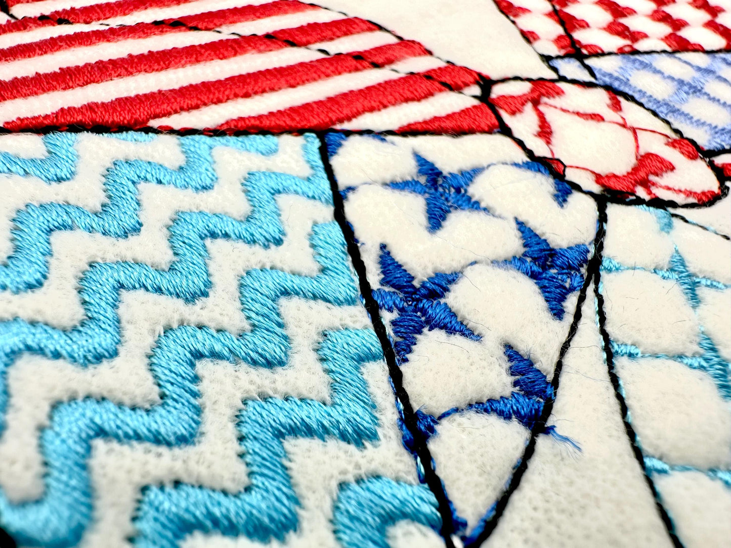 Patriotic Patchwork Bow