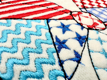 Patriotic Patchwork Bow