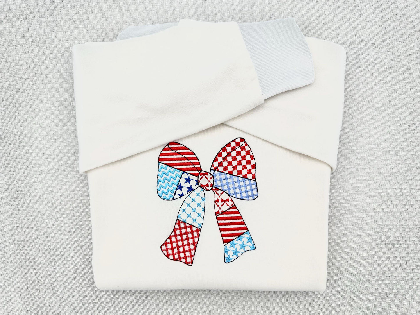 Patriotic Patchwork Bow