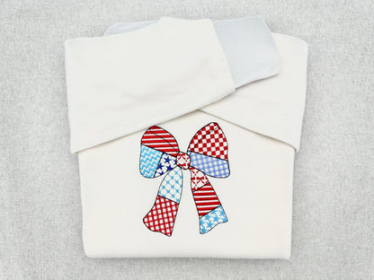 Patriotic Patchwork Bow