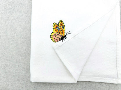Summer Butterfly thief stealing kitchen dish towel machine embroidery designs ITH
