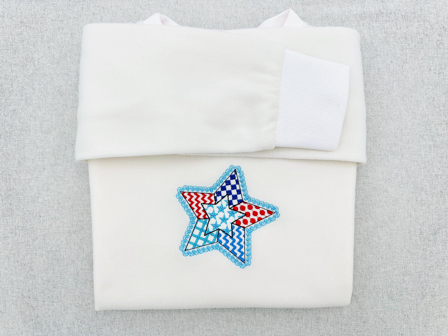 Patriotic Patchwork Star