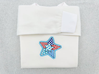 Patriotic Patchwork Star