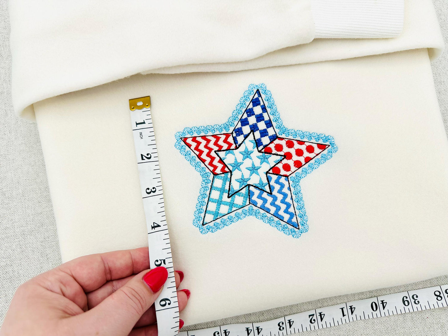 Patriotic Patchwork Star