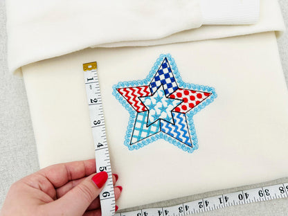 Patriotic Patchwork Star