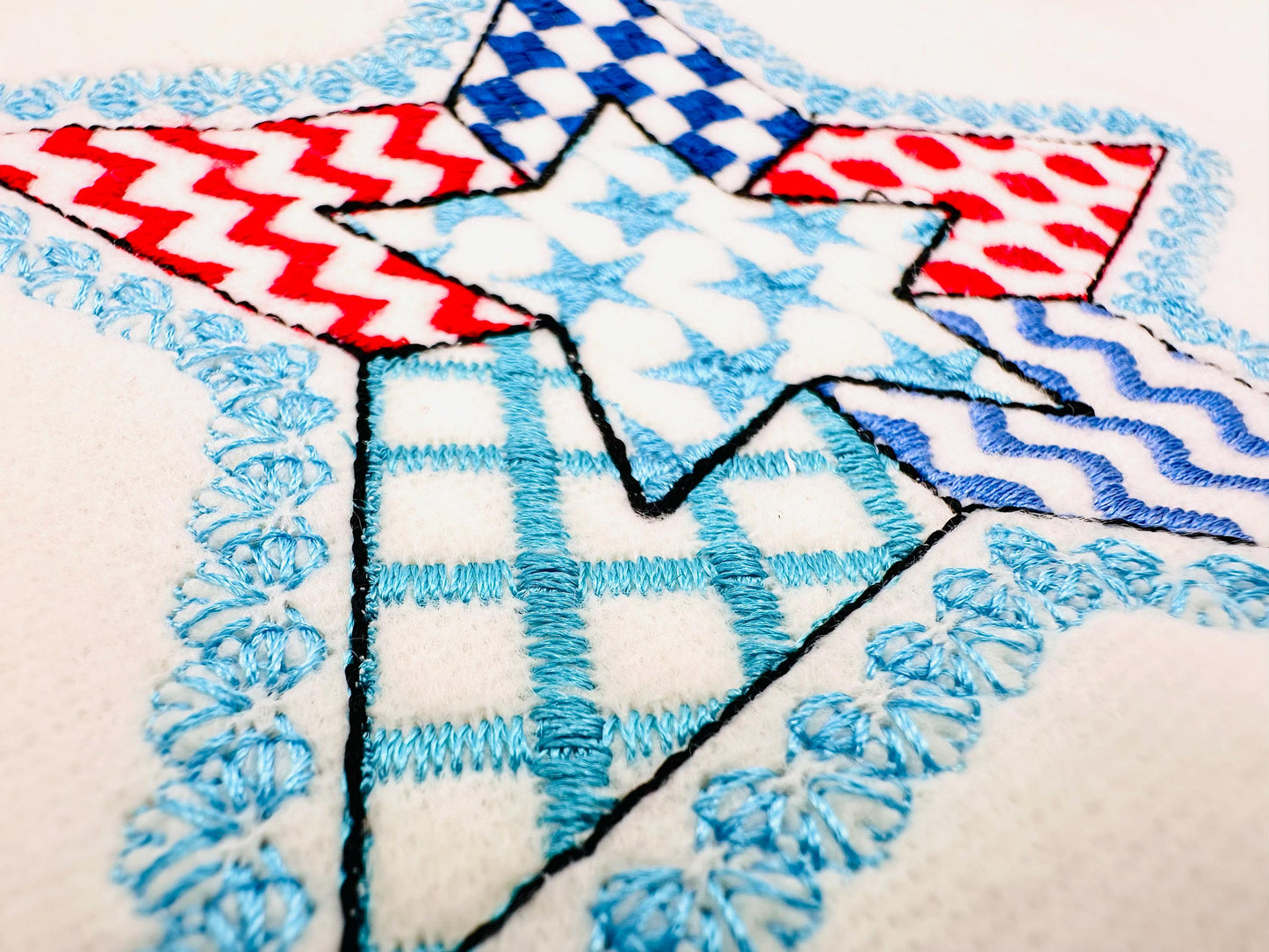 Patriotic Patchwork Star