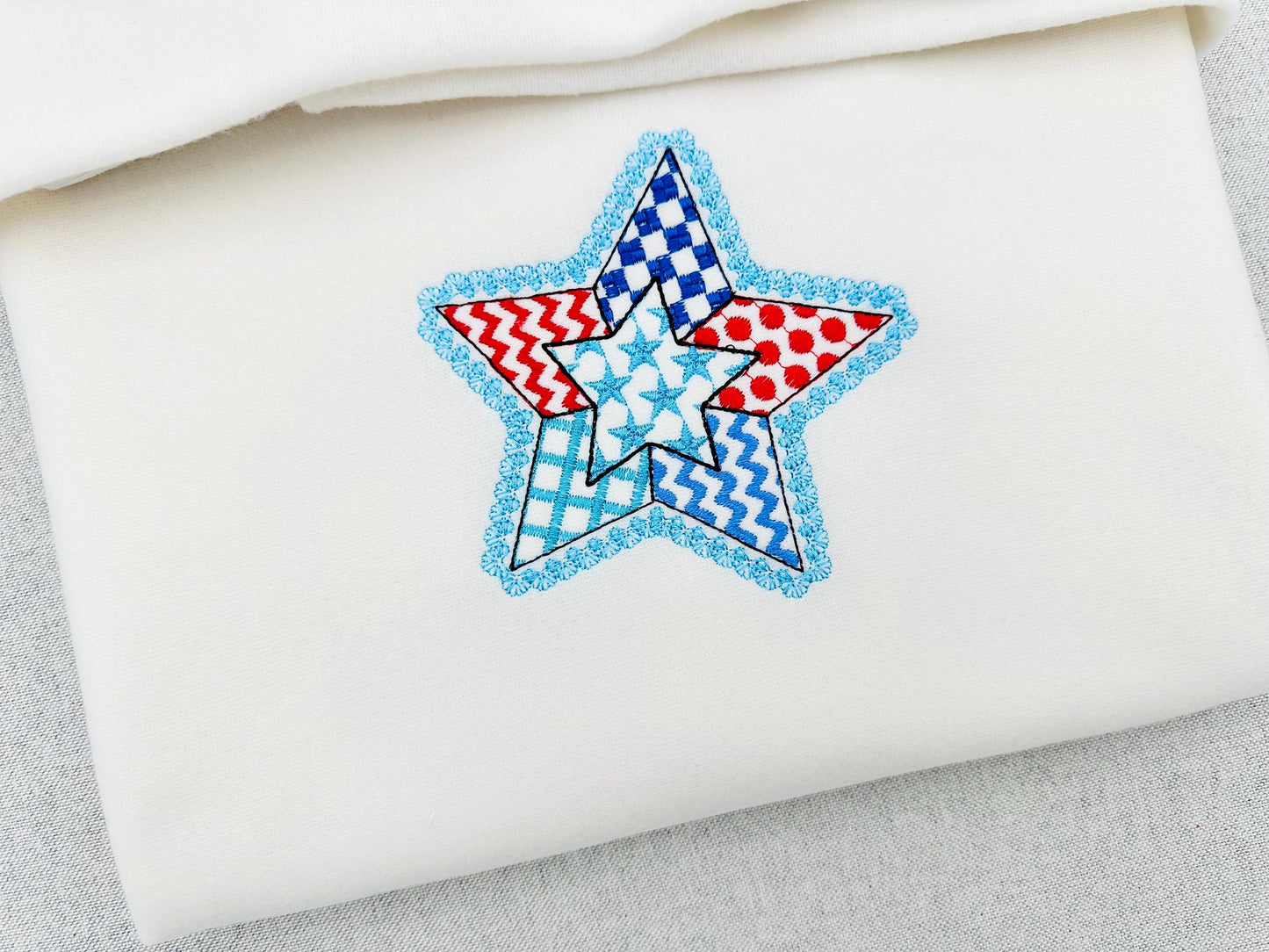 Patriotic Patchwork Star