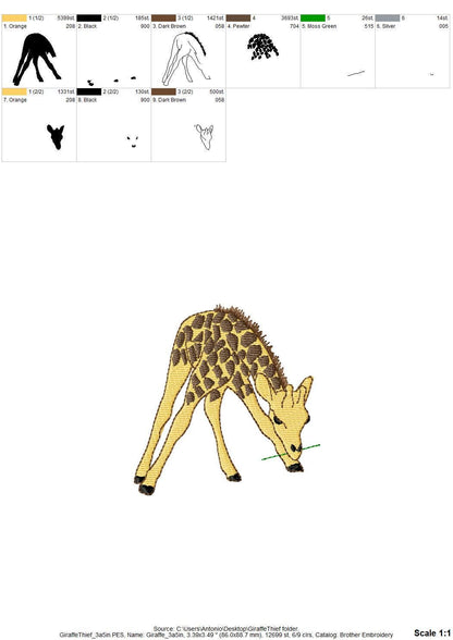 Playing Baby Giraffe