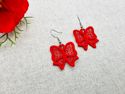 Bow Earrings Charm FSL