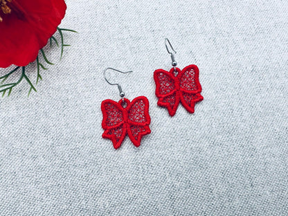 Bow Earrings Charm FSL