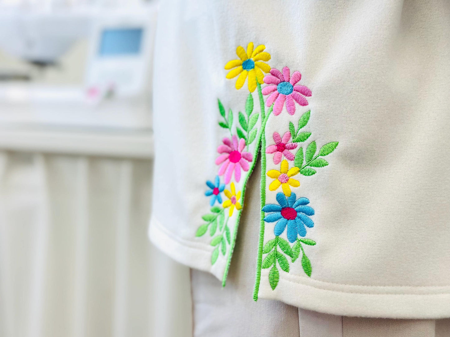 Floral Split Side Seam