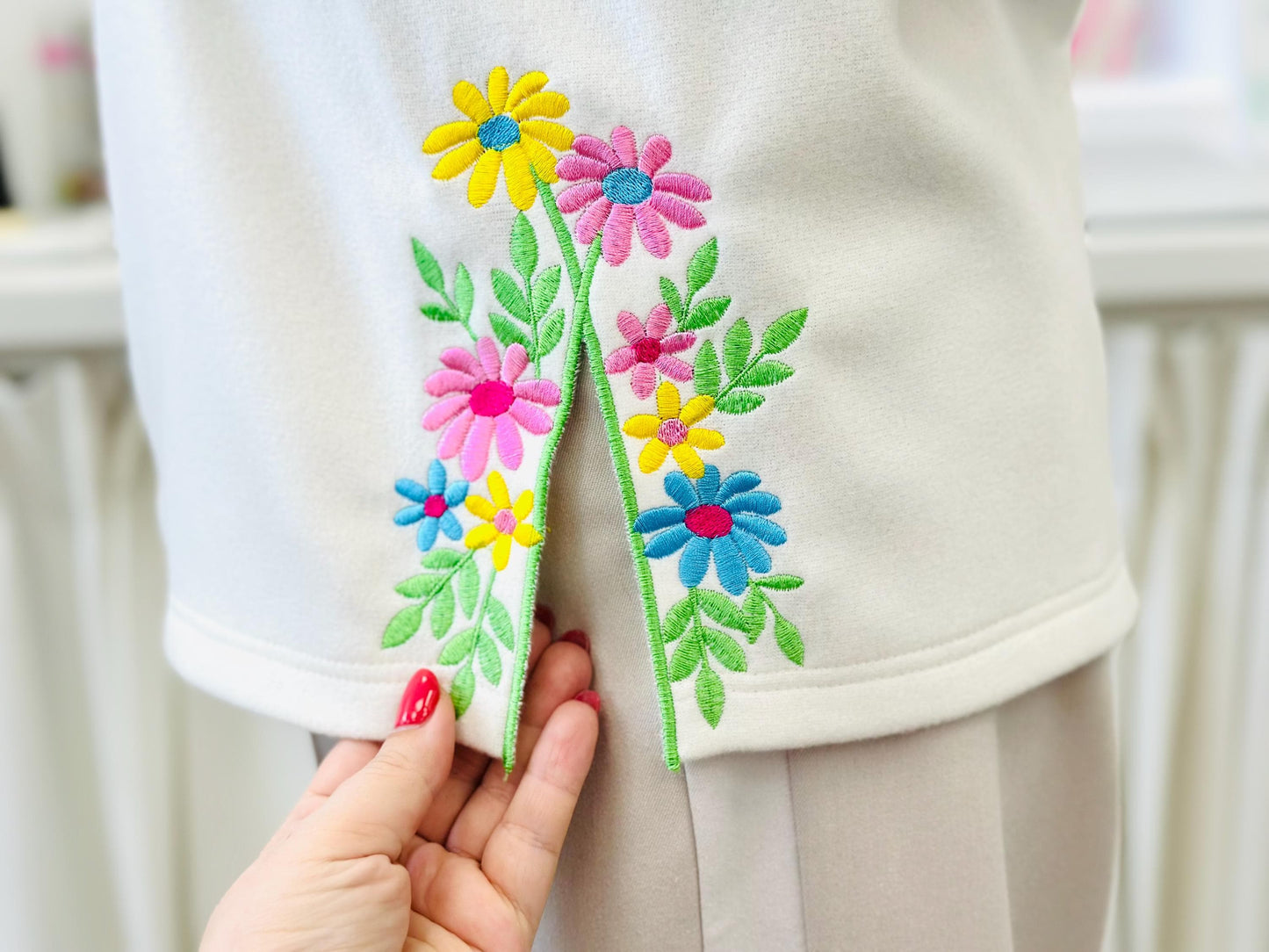 Floral Split Side Seam