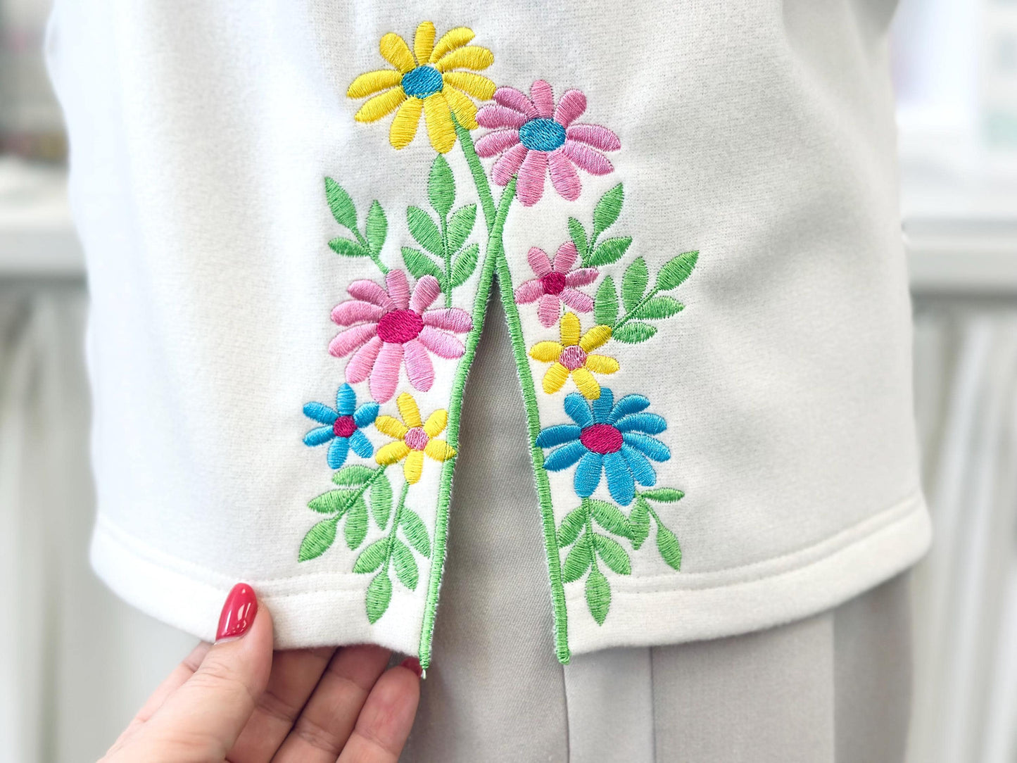 Floral Split Side Seam