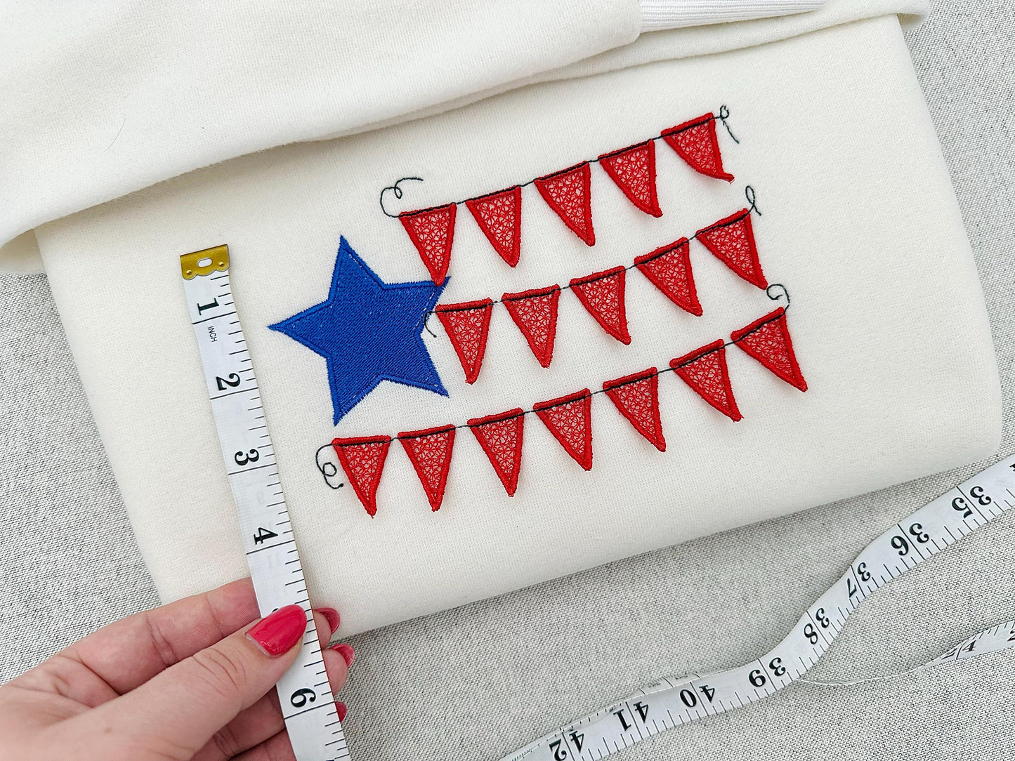 Patriotic Banner Flag 3D