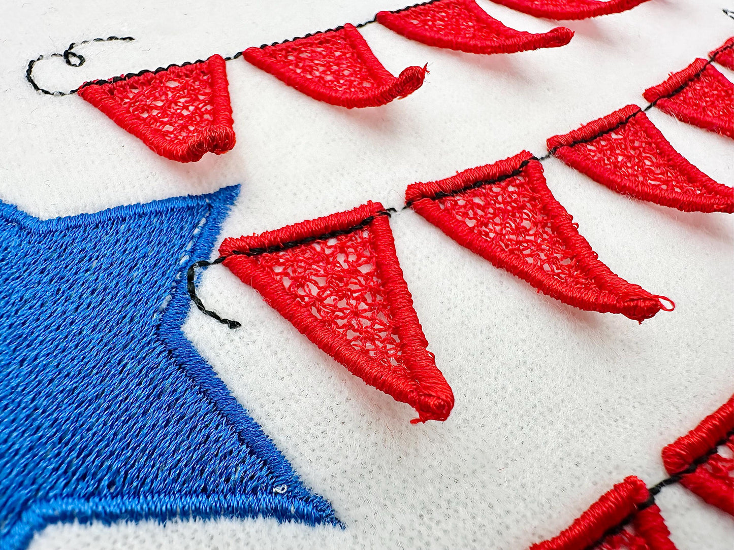 Patriotic Banner Flag 3D