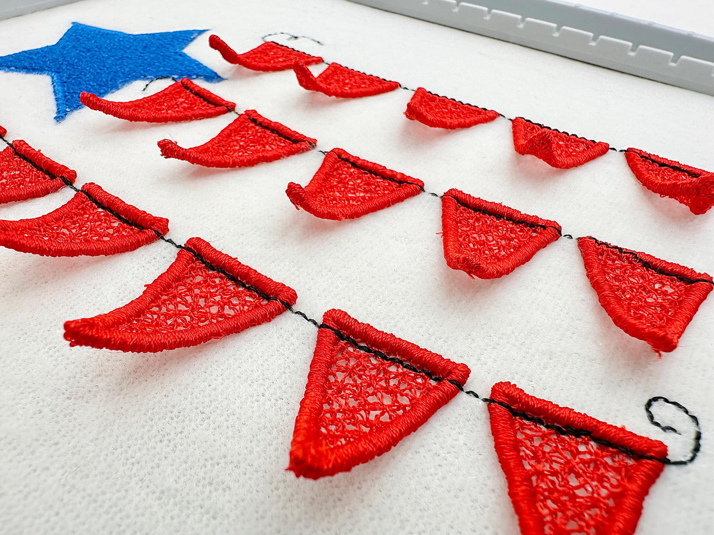 Patriotic Banner Flag 3D