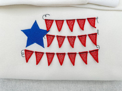 Patriotic Banner Flag 3D