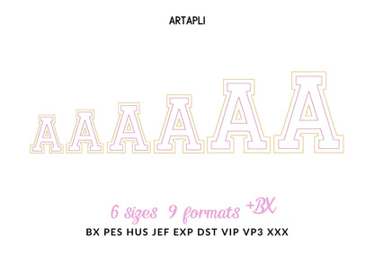 Big Raggedy Applique Font