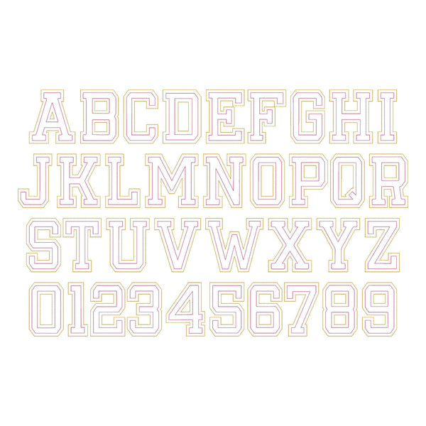 Big Raggedy Applique Font