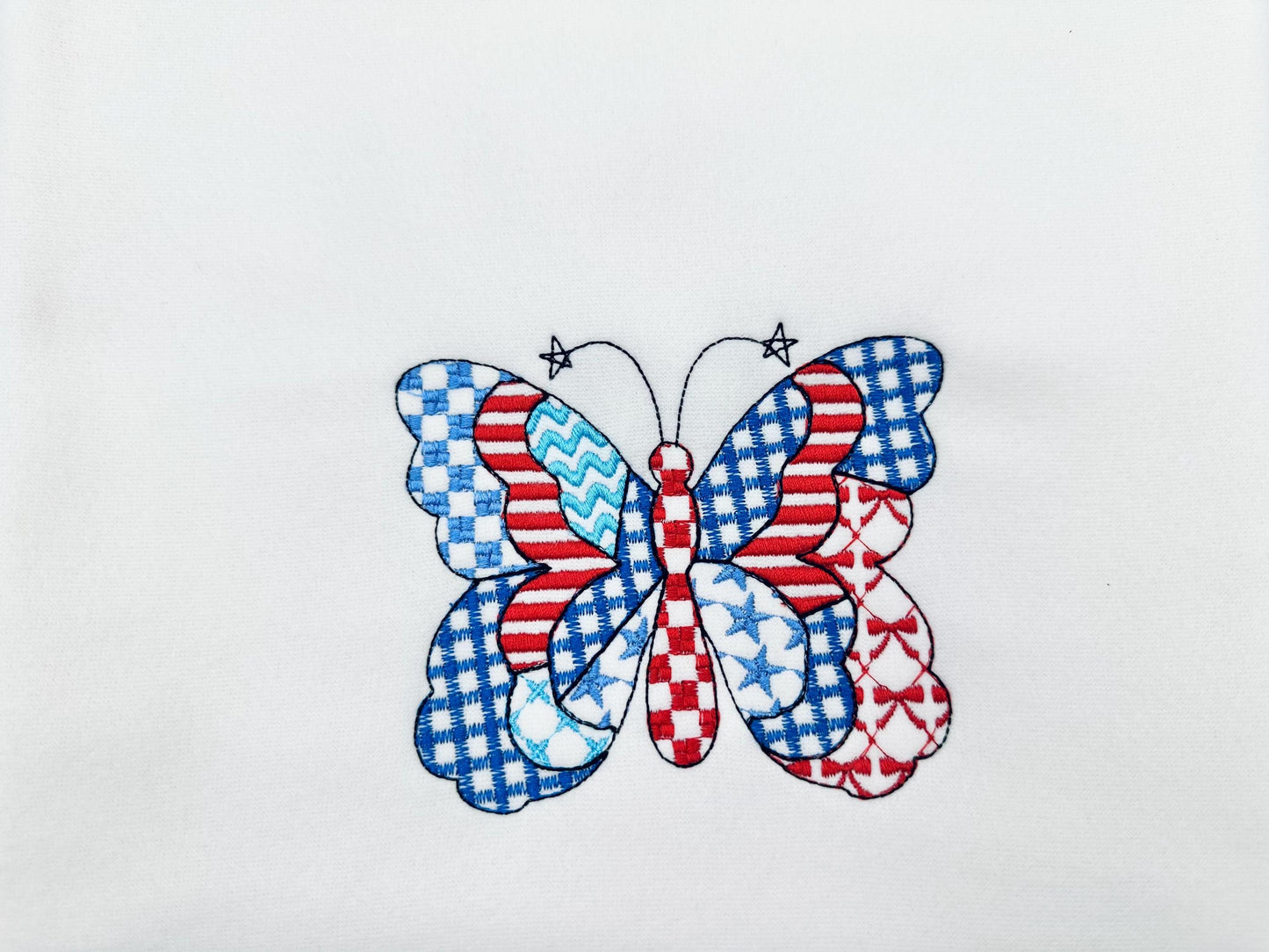 Patriotic Patchwork Butterfly