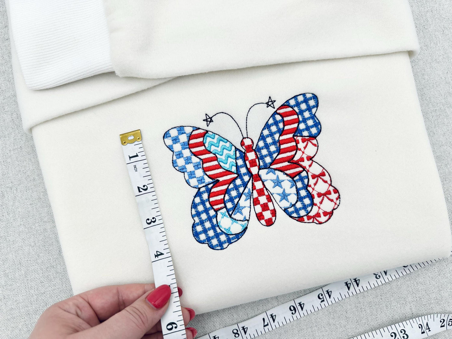 Patriotic Patchwork Butterfly