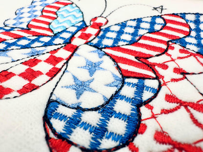 Patriotic Patchwork Butterfly